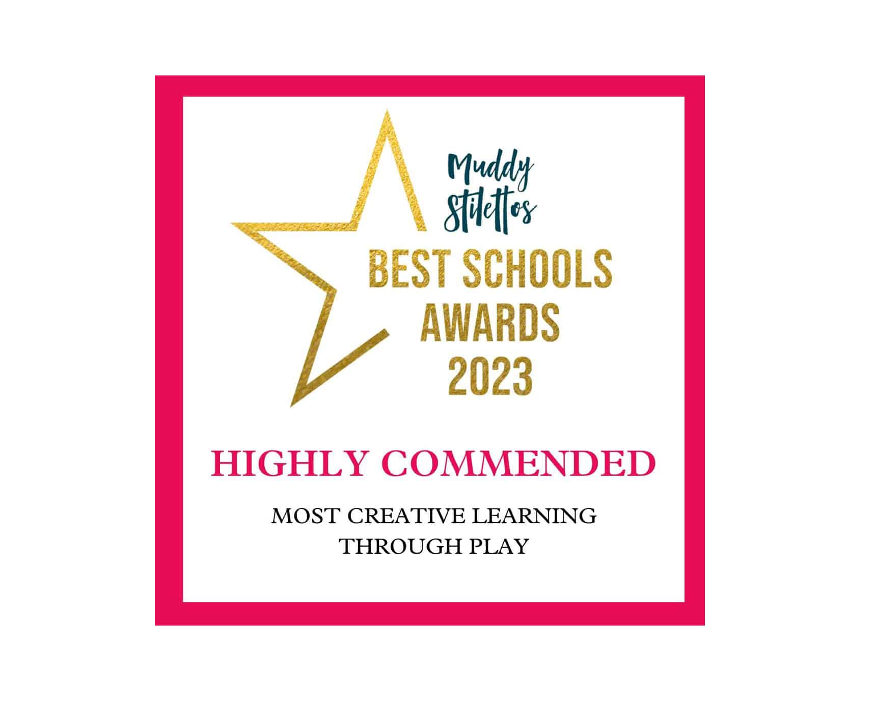 Fairfield Prep are ‘Highly Commended’ for Most Creative Learning Through Play